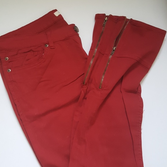 Red Jeggings - Picture 1 of 3
